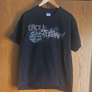 Harley-Davidson Black Graphic Men's L Shirt